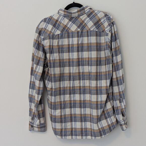 Wrangler Cowboy Wash Plaid Shirt, Color: Almond Milk Western Workwear Men's L - Picture 3 of 6
